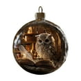 thumbnail image 2 of Adornos Colgantes Planos Navideños | Animales de Librería: Compañeros de Lectura | Decoraciones de Plástico Multicolor de 8 Cm | Regalos de Decoración Navideña para Amantes de La Lectura | Estantes y, 2 of 6