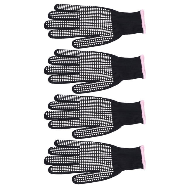 Guantes Resistentes al Calor BuyWeek 4 Piezas Algodón PVC Antideslizante