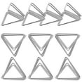 thumbnail image 3 of LEORX 20Pcs Triangle Shape Metal Memo Clips Place Card Holders Silver 1.97X0.79In, 3 of 8
