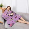 thumbnail image 5 of Oversized Wearable Blanket Hoodie,Colorful Funny Dachshund Sherpa Blanket Hoodie with Super Pockets,Super Warm Fuzzy Pullover for Women & Men, 5 of 6