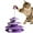 Purple_New#6543, variant on Interactive Spinning Disk Cat Toy with Weighted Base, Three-Layer Puzzle Play, Rolling Balls, Durable ABS Plastic, for Kittens and Adult Cats