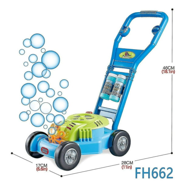 Nueva cortadora de césped, diversión de burbujas, juguetes automáticos de soplado de burbujas para niños pequeños, juguetes de burbujas para actividades al aire libre
