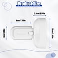 thumbnail image 3 of kurtrusly 2pcs Plastic Strong Viscosity Refrigerator Door Lock Ensures Security And Safety Safe And Convenient White+2pcs, 3 of 6