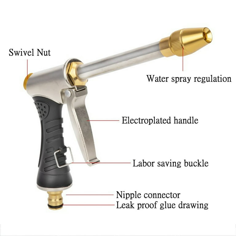 Car Water Gun High Pressure Washer Wash Spray Nozzle with Hose