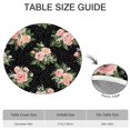 thumbnail image 6 of Pioneer Flower Floral Print Pattern Round Fitted Tablecloth with Elastic Edge,Dining Table Cover Waterproof,Outdoor Round Tablecloth for Camping,Dining,Indoor and Outdoor, 6 of 7
