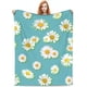 thumbnail image 1 of LHSHID Daisy Flowers Soft Warm Throw Blanket Lightweight Flannel Fleece Bed Blanket Gift for Girls Boys Men Women Chair Couch, 1 of 8
