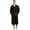 BLACK, variant on Mens 100% Cotton Robe,Soft Lightweight Long Spa Bathrobe for Men (BURGUNDY, S/M)