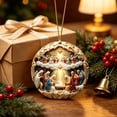 thumbnail image 3 of Nativity Scene Christmas Ornament, Religious Hanging Decorations for Christmas Tree, Holiday Home Decor & Christian Gift, 3 of 5