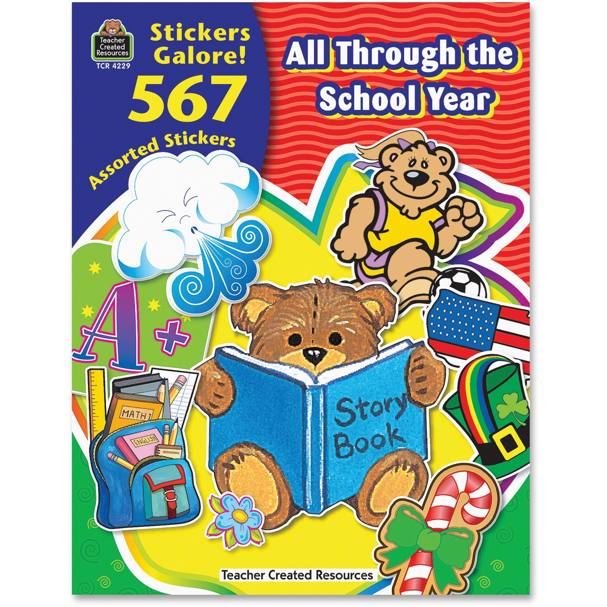 Teacher Created Resources, TCR4229, School Year Stickers Book, 567