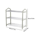 thumbnail image 3 of CXALSSY 3-Tier Plastic Shoe Rack - Green, 16.53×7.48×16.92in, Small Shoe Rack Organizer for Entryway Closet and Front Door Entrance, 3 of 6