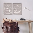 thumbnail image 2 of Stupell Industries Abstract Busy Line Minimal Boho Design Brown White, 16 x 20,Design by June Erica Vess, 2 of 7