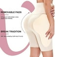 thumbnail image 4 of POP CLOSETS Hip Pads Shapewear Butt Lifting Panties Faja Body Shaper Bbl Shorts Tummy Control Padded Underwear For Women Black Womenswear, 4 of 7