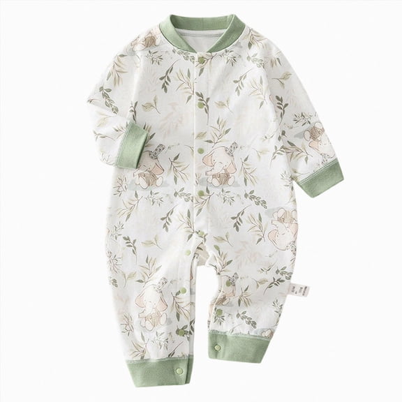 Baby Bodysuits Unisex Bodysuit Boys Girls Clothes Preemie Newborn Boy Outfits Jumpsuit Long Sleeve Zipper Romper Bodysuit 12-18 Months