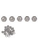 thumbnail image 1 of Abalorio De Tubo Para El Cabello, Joyería DIY Para El Cabello, Abalorios Para Barba, Exquisito Colgante Elegante, Patrón De Flores, Aleación De 20 Piezas Para Hacer Pulseras ANGGREK Grano de barba, 1 of 8