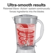 Hamilton Beach Smoothie Blender for Kitchen, 48 oz Jar for Smoothies and Shakes, White