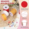 thumbnail image 3 of Uxcell Nylon Cords, Bracelet String Braided Nylon Thread for Jewelry Making Red, 3 of 6