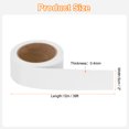 thumbnail image 2 of Uxcell 2" x 39ft Borde de Espejo Cinta de Madera Autoadhesiva, Blanco Cepillado, 2 of 7