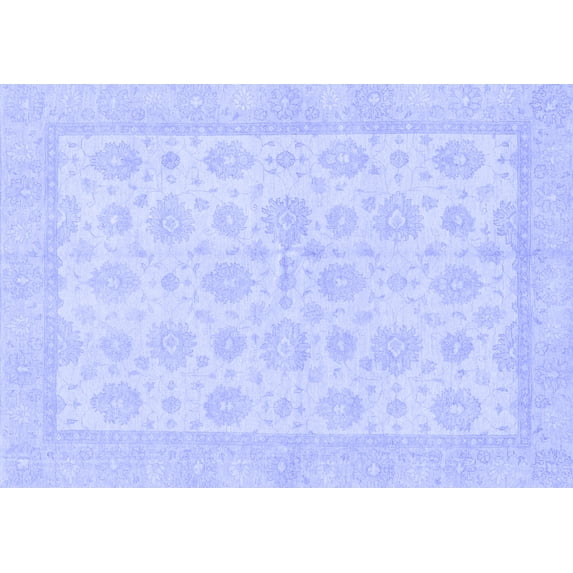 Ahgly Company Indoor Rectangle Oriental Blue Traditional Area Rugs, 2' x 4'