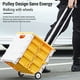thumbnail image 3 of carrito de comestibles Carro de supermercado con ruedas Carro de supermercado plegable portátil de gran capacidad con ruedas para subir escaleras Campar al aire libre Compras fáciles y sin esfuerzo, 3 of 8