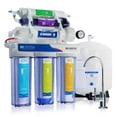 thumbnail image 1 of Max Water 50 GPD 8-Stage RO(Reverse Osmosis)Filtration System-Tank & Faucet - pH+ Alkaline(3-in-1), 1 of 3