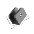 thumbnail image 2 of HEALEEP Kitchen Cupboard Shelf Supports Copper Black Fixation for Glass 1Pack, 2 of 8