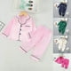thumbnail image 4 of Odeerbi 1-5 Años Niños Niñas Pijama de Satén Con Solapa Entallada Camisa de Manga Larga Conjunto Suave Seda Ropa de Dormir Seda Conjuntos de Pijamas de Dos Piezas, 4 of 4