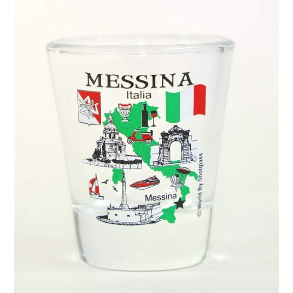 Messina Italy Great Italian Cities Collection Shot Glass