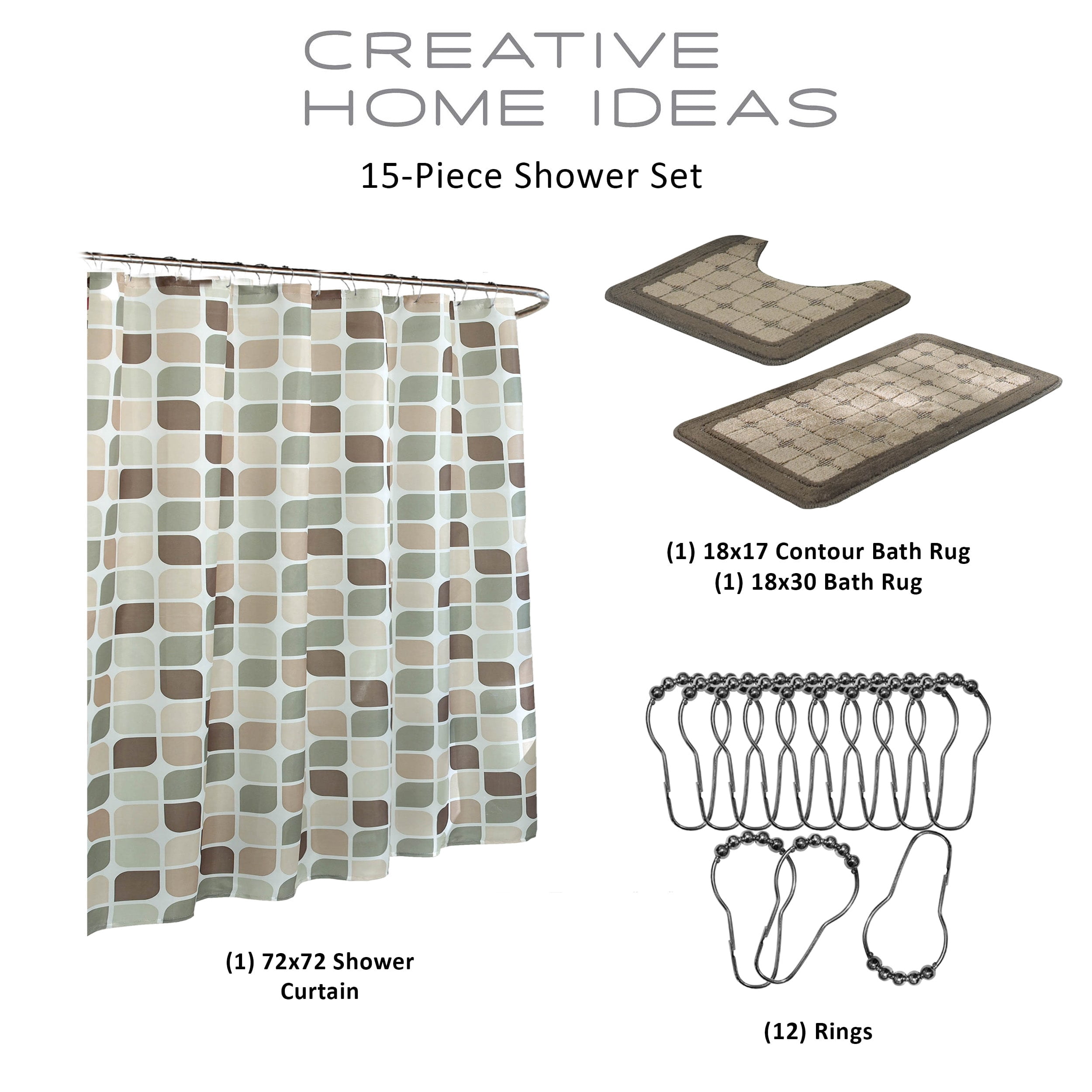 Bath Fusion Zaragoza 15-Piece Shower Set