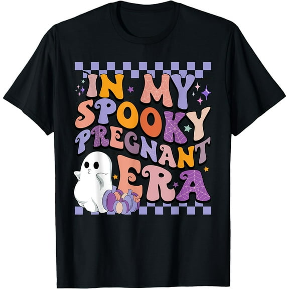 Halloween Pregnancy Announcement In My Spooky Pregnant Era T-Shirt,tops tees