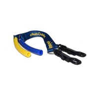 Strong Tube Twin Pack Regular 1/2 Blue and 1/2 Yellow on Navy Clip On Tether