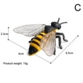 thumbnail image 1 of SGACAI Juguete de simulación de plástico con forma de avispa y abeja, juguete de broma para gritar, modelo de regalo de Navidad, 1 of 1