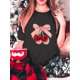 thumbnail image 1 of Cozy Valentine's Day T-Shirt for Women - Black with Pink Bow & Cherry Design, Crew Neck, Short Sleeve, Perfect for Spring/Autumn Tee For Adult, Men, Women, Teen, Teenager, Adolescent, Youth, 1 of 8