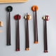 thumbnail image 4 of 1 par de palillos japoneses reutilizables de madera maciza para verduras y frutas (hongo rojo), 4 of 8