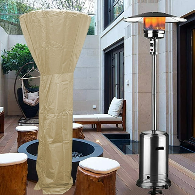 Vaidha Full Length Patio Standup Outdoor Round Heater Covers With Zipper