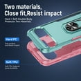 thumbnail image 5 of for Google Pixel 9 Pro XL Case, Slim Fit Military Grade Drop Tested Dual Layer Shockproof Case with 360 Ring Holder Kickstand Protective Rugged Car Magnetic Non-Slip Phone Case,Green+Pink, 5 of 10
