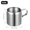 thumbnail image 3 of FUEENIRVA Coffee Frothing Pitcher Silver Stainless Steel 4Pcs for Lattes and Cream, 3 of 6