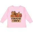 thumbnail image 3 of Inktastic Cousin Crew Cute Turkey Family Boys or Girls Long Sleeve Toddler T-Shirt, 3 of 5