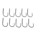 thumbnail image 1 of 10pcs Spring Barbed Hooks with Hole Carp - , Hook Size 15, 1 of 8