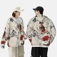 thumbnail image 4 of Gaeub Floral Leopard Butterflies Men's and Women's UPF 50+ Long-Sleeved Sun Protection Clothing, Fishing Shirt Long Sleeve Zip-Small, 4 of 7