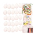 thumbnail image 1 of de artesanía de huevos de Pascua artificiales, manualidades de bricolaje, huevos en falsos de espuma, con de acuarela, adornos colg, 1 of 9