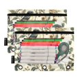 thumbnail image 5 of FORMRS 2 Pack Pencil Pouch for 3 Ring Binder with Clear Window Zipper Case, Green Birds, 5 of 6