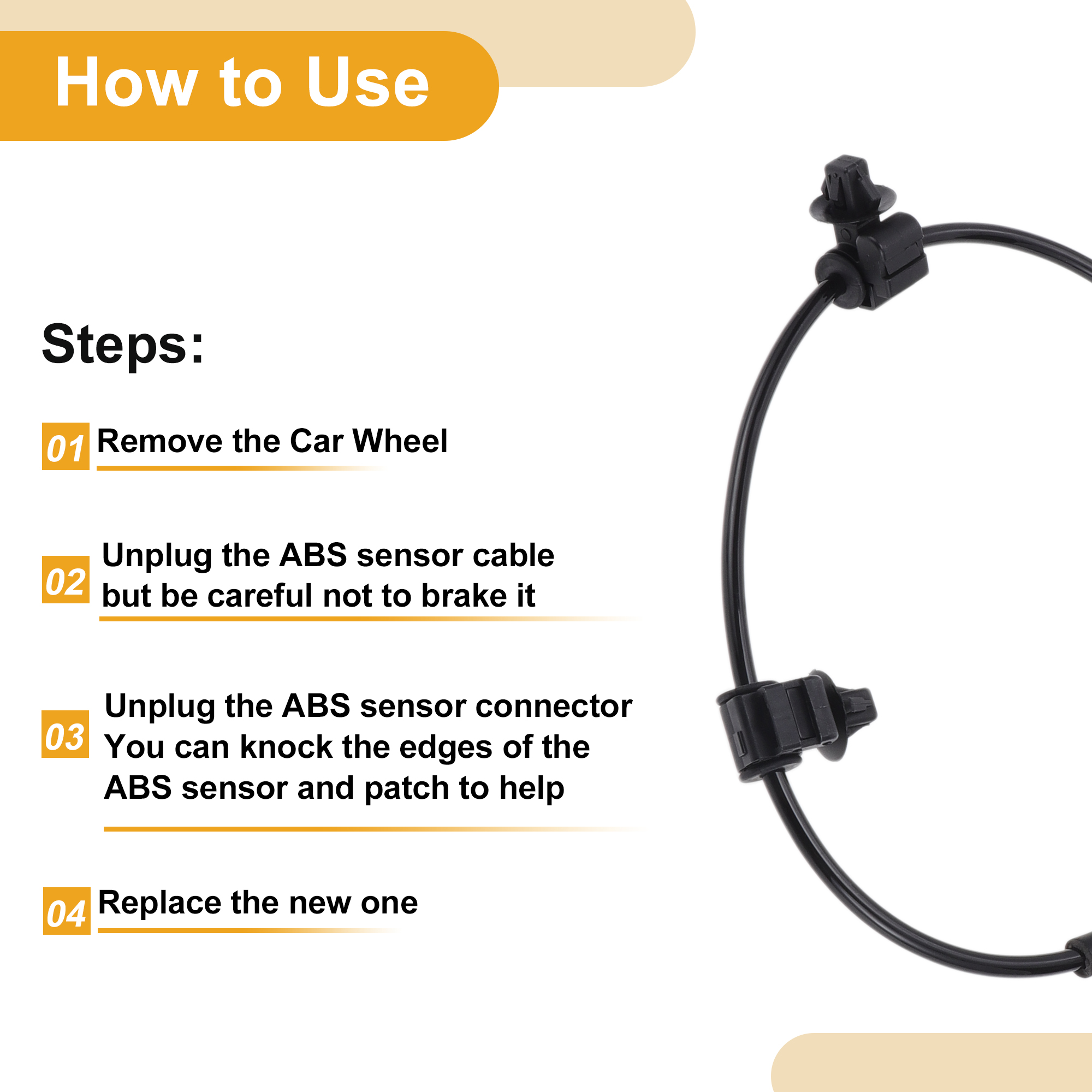 Unique Bargains ABS Wheel Speed Sensor No.27540AL13A for Subaru Outback 2015-2019