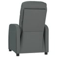 thumbnail image 3 of vidaXL Recliner Chair Dark Grey Fabric, 3 of 5