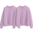 thumbnail image 1 of Two Piece Solid Color Fleece Lined For Women Loose And Thick Baseball With Small High Collar For Autumn And Winter., 1 of 7