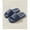 Dark blue, variant on Solid Color EVA Couple Slippers, Soft One Strap Indoor Slides, Non Slip Breathable Comfort House Shoes for Men Women