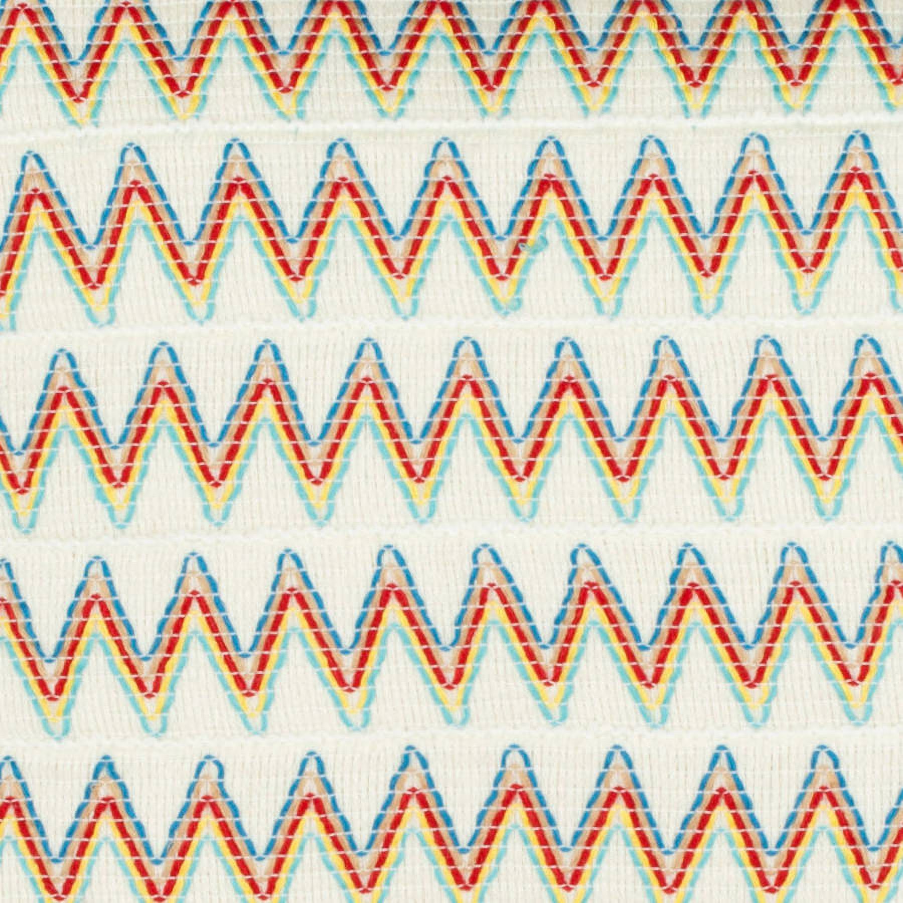 SAFAVIEH Amelia Zig Zag Pillow, 18" x 18", Yellow/Green, Set of 2