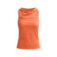 thumbnail image 6 of GERsome Women's Hooded Tank Tops Crew Neck Open Back Lace UP Workout Sleeveless Shirts for Summer Gym Athletic Orange Size S, 6 of 9