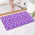 thumbnail image 4 of Purple Cartoon Unicorn Cloud Pattern Bathroom Rugs Mat,Non Slip Microfiber Bathroom Rug,Rubber Backing,Soft Bathroom Mats for Bathroom Floor,Tub and Shower,17x30in(43x75cm), 4 of 5