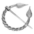 thumbnail image 3 of Broche de aleación estilo vikingo Retro accesorio de tela decoración Pin de solapa PartXZ1643, 3 of 8
