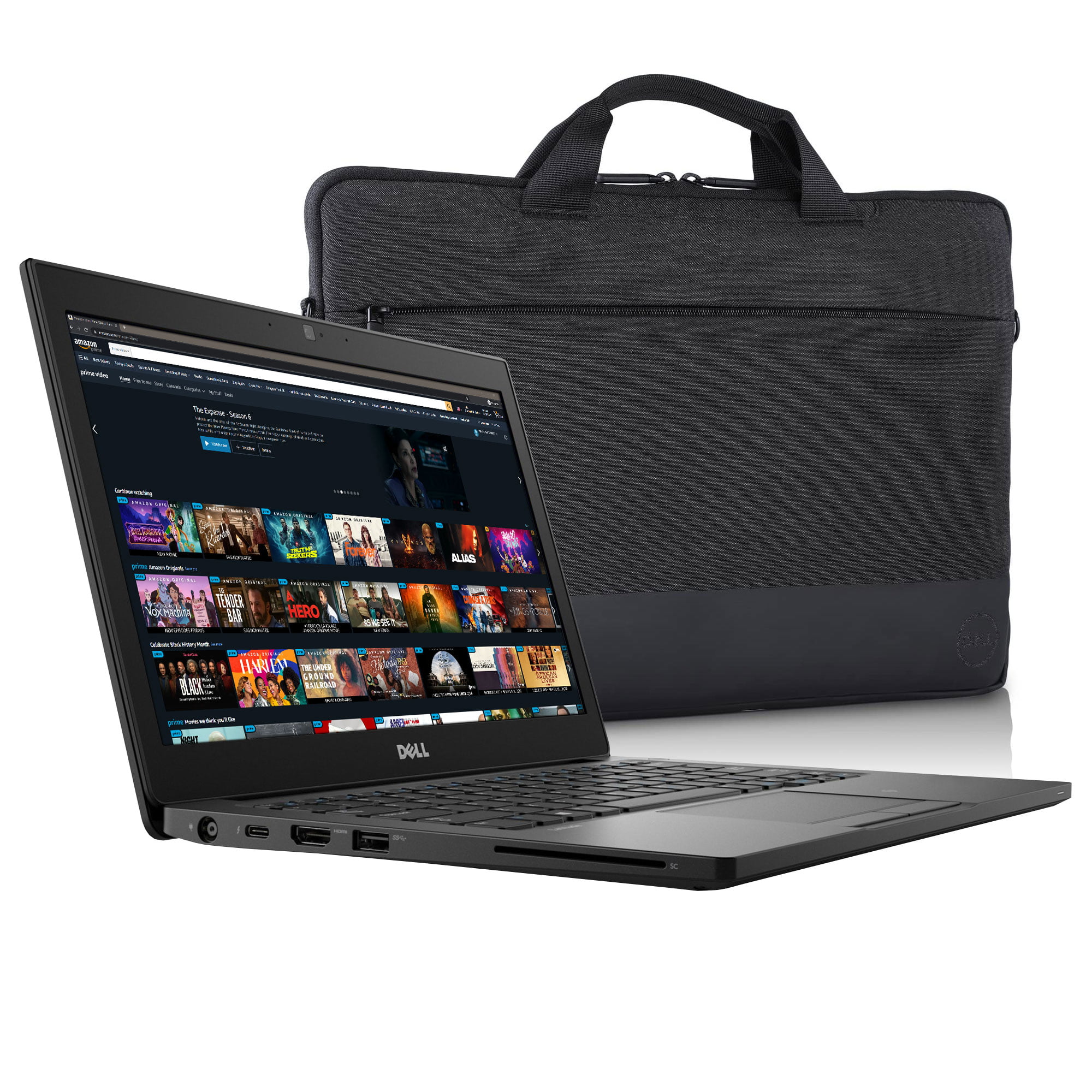 Dell Latitude 7280 Used Laptop, 3.9GHz Core i7 7th Gen, 8GB 256GB SSD, Webcam, WiFi, Bluetooth, Laptop Bag, Windows 10 Pro (Used-like New) -